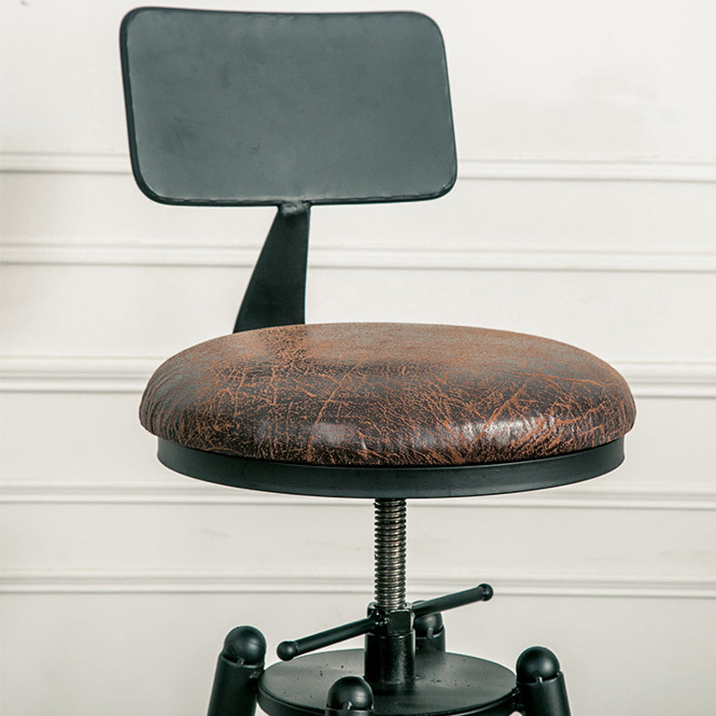 Taburete de barra giratoria estilo industrial de 4 pies taburete para comedor juego de 3