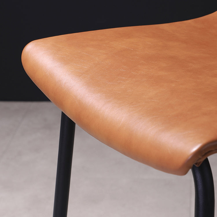 Industrieller Black Metall Counterhocker unterer Rückenhöhle mit Eimersitz