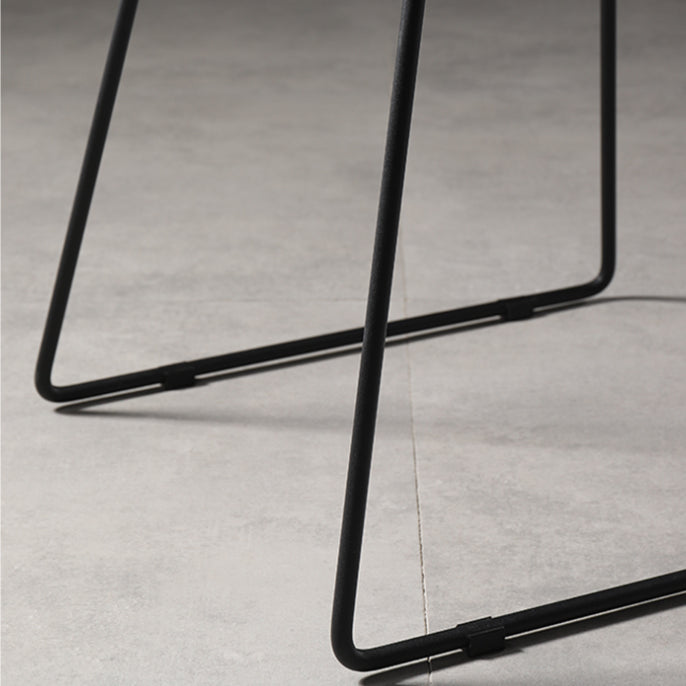 Upholstered 30" H Indoor Barstool Industrial Quilted Tall Stool with Footrest