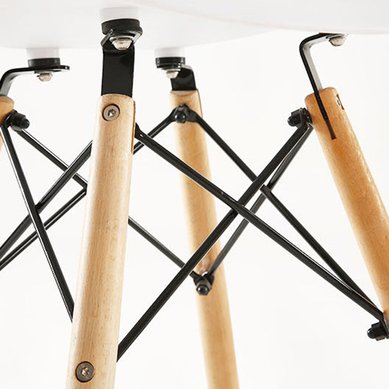 Modern Living Room Counter Stool Colorful Simple Stool with Wood Base