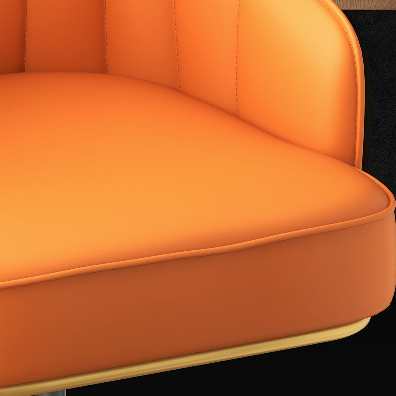 Verstelbare hoogte aanrecht en barkruk binnen lederen emmer voetsteun kruk