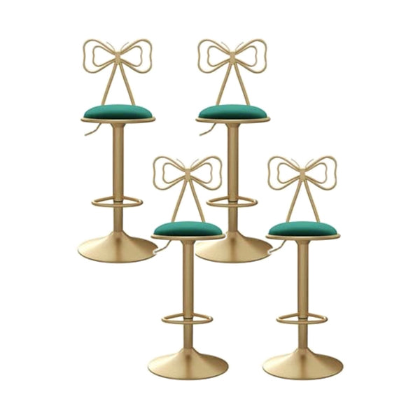 Taburete de barra glamoroso ajustable reposapiés de tope de cubierta cubierta de espalda