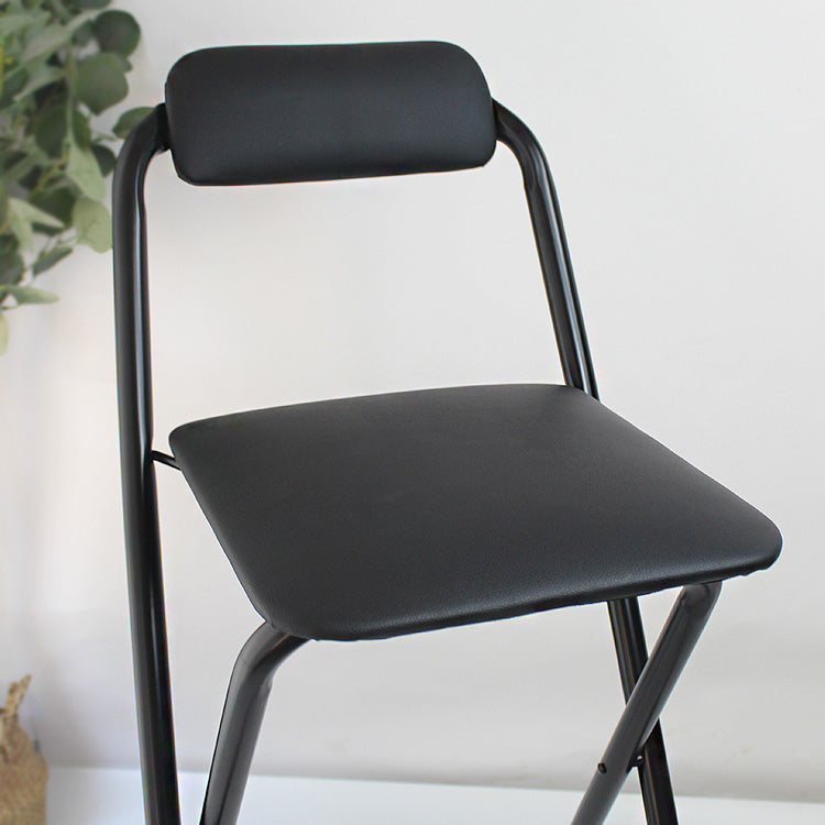 Taburete de bar plegable con respaldo moderno, taburete de bar de hierro para balcón con reposapiés
