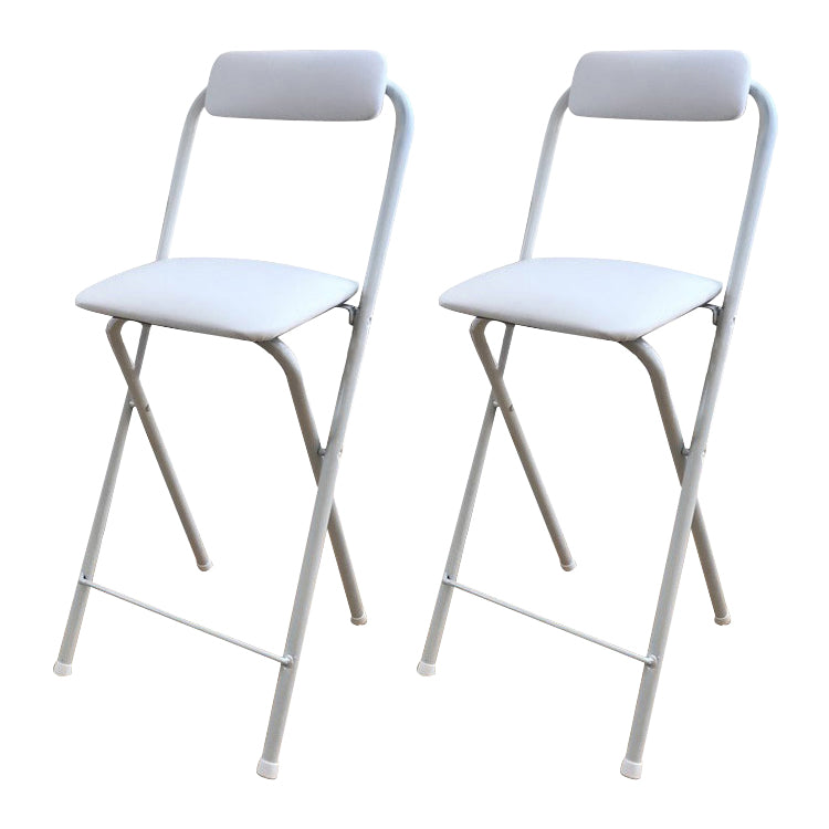Taburete de bar plegable con respaldo moderno, taburete de bar de hierro para balcón con reposapiés