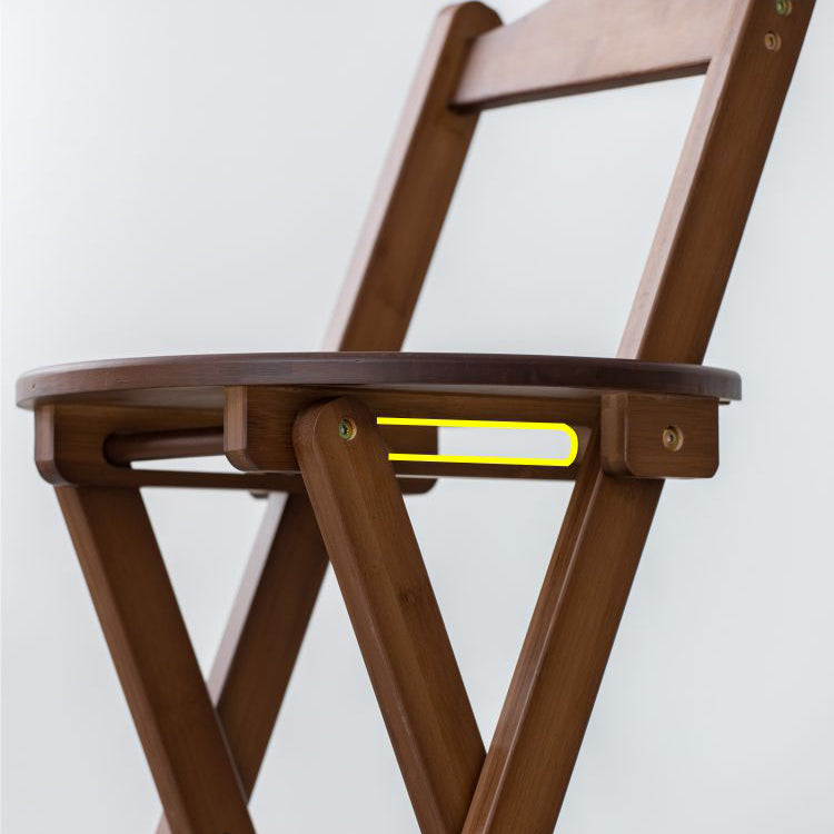 Modern Backrest Folding Counter Stool Wood Restaurant Bar Stool with Footrest