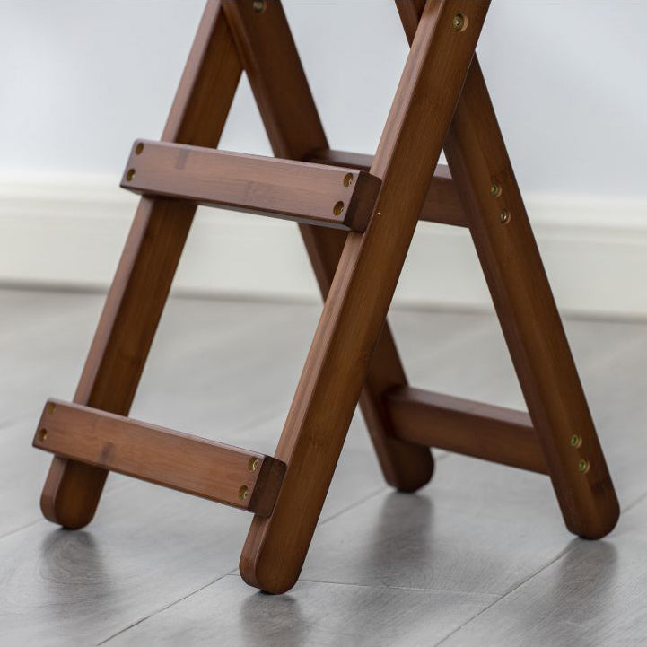 Modern Backrest Folding Counter Stool Wood Restaurant Bar Stool with Footrest