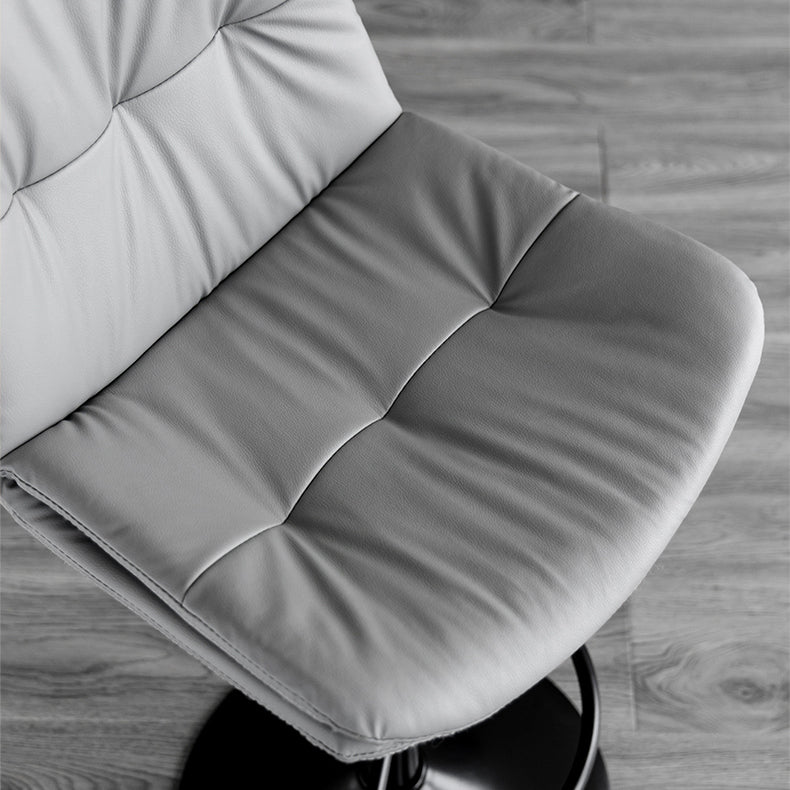 Taburete giratorio de hierro con altura para mostrador, taburete de bar interior ajustable moderno con reposapiés