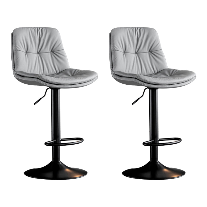 Taburete giratorio de hierro con altura para mostrador, taburete de bar interior ajustable moderno con reposapiés