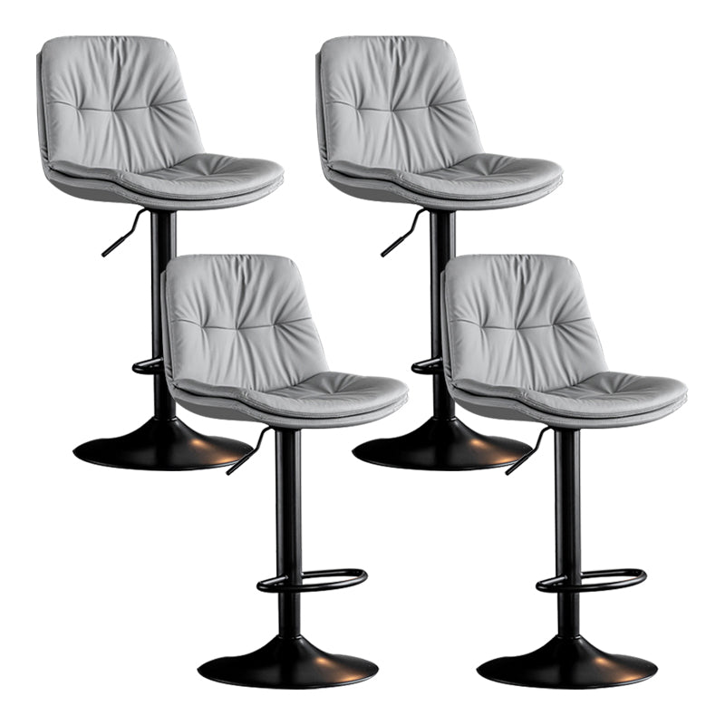 Taburete giratorio de hierro con altura para mostrador, taburete de bar interior ajustable moderno con reposapiés
