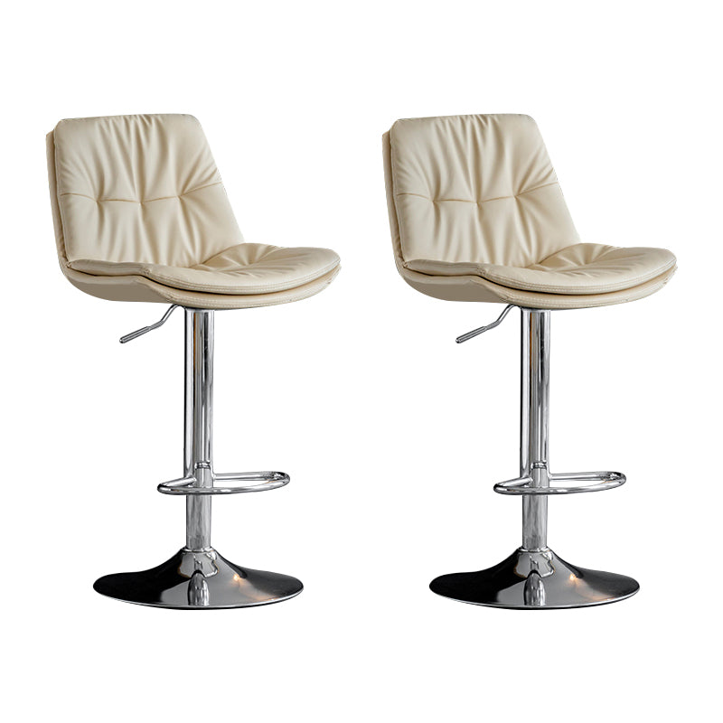Taburete giratorio de hierro con altura para mostrador, taburete de bar interior ajustable moderno con reposapiés