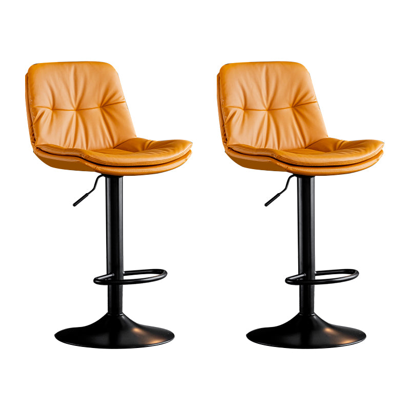 Taburete giratorio de hierro con altura para mostrador, taburete de bar interior ajustable moderno con reposapiés