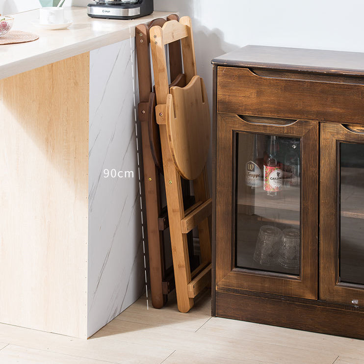 Taburete de bar moderno apilable, taburete de bar interior de madera sin brazos con reposapiés