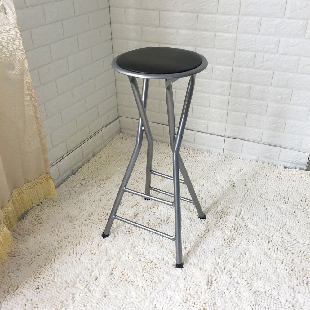 Taburete moderno de la sala de estar de acero de la sala de acero con reposapiés