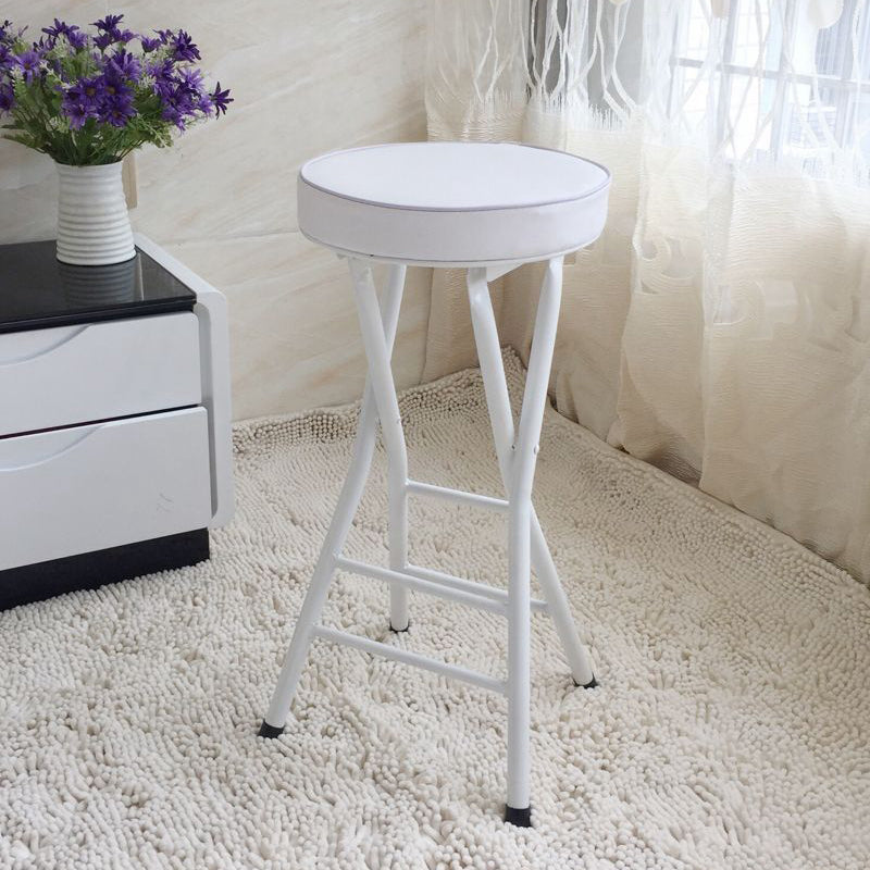 Taburete moderno de la sala de estar de acero de la sala de acero con reposapiés