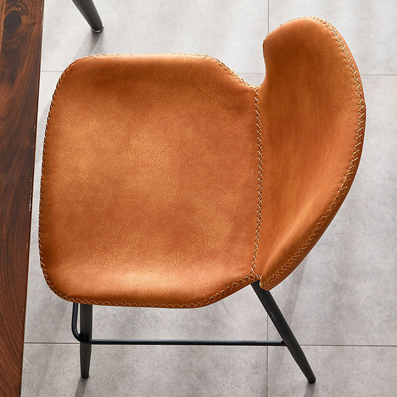 Coffee Shop Barhocker Leder armlosen modernen Distressed Counterhocker