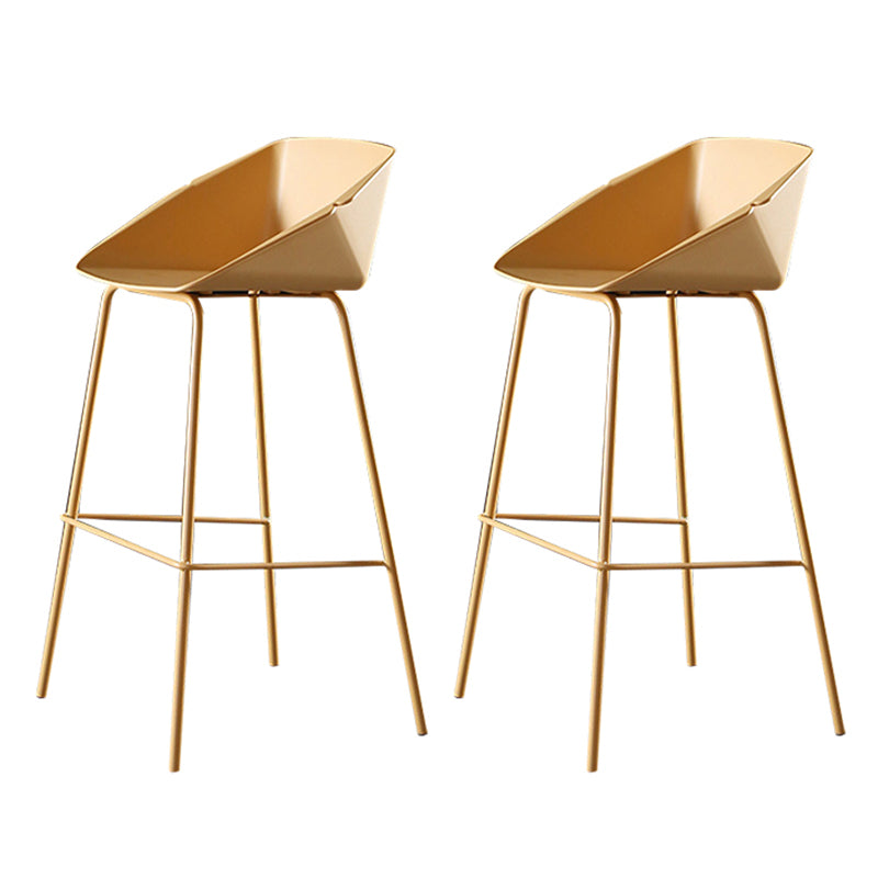 29-Zoll-Moderne Counter Bar Stool Armless Plastic Innenstuhl mit Fußstütze