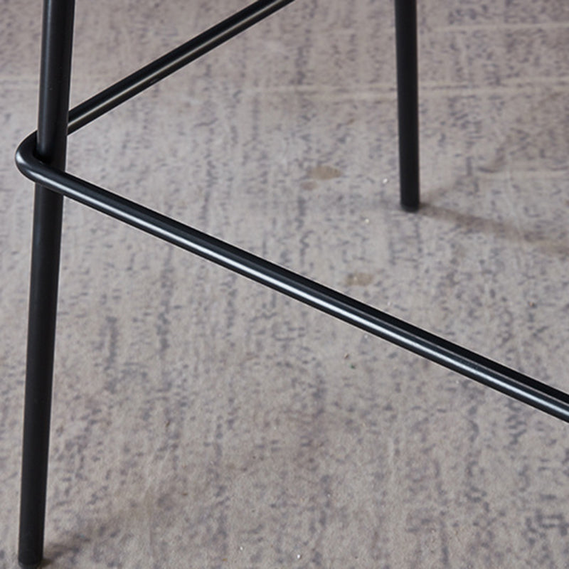 29-Zoll-zeitgenössischer Stuhlhocker Armless Plastic Innenstuhl mit Eisenbasis