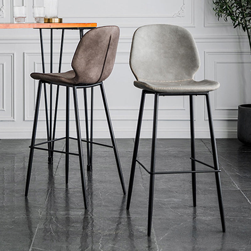 Zeitgenössischer Barhocker aus Kunstleder, 41,5 Zoll, Barhocker für den Innenbereich (2er-Set)