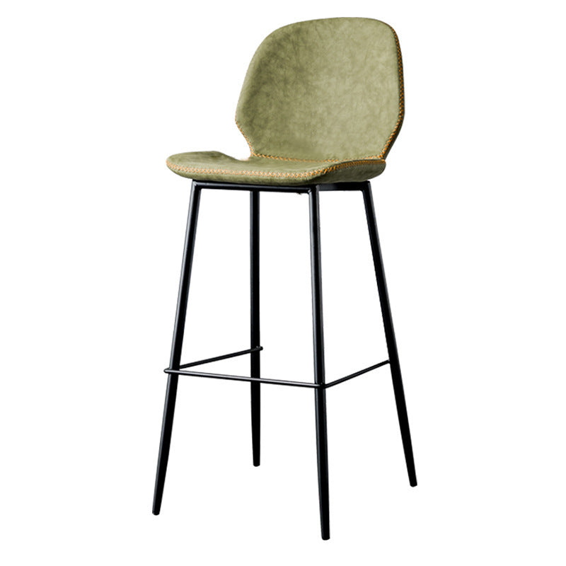 Zeitgenössischer Barhocker aus Kunstleder, 41,5 Zoll, Barhocker für den Innenbereich (2er-Set)