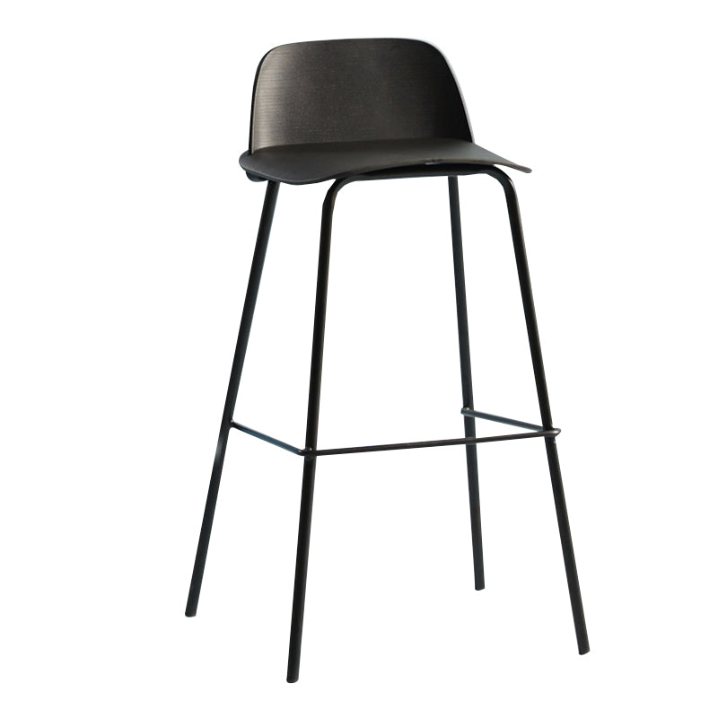 Comptoir et tabouret de bar en plastique moderne, repose-pieds rectangulaire, tabouret de bar d'intérieur
