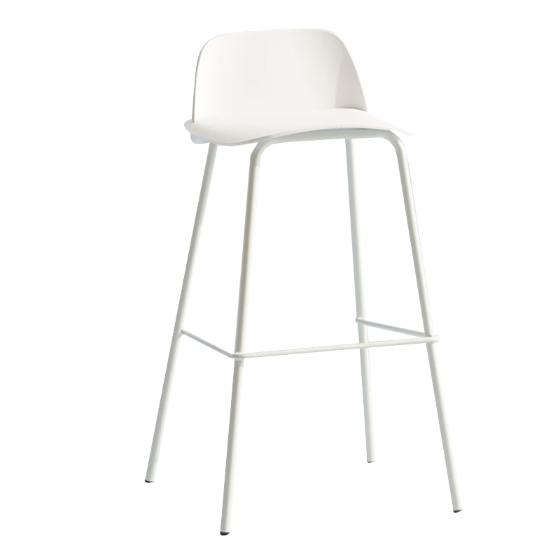 Comptoir et tabouret de bar en plastique moderne, repose-pieds rectangulaire, tabouret de bar d'intérieur