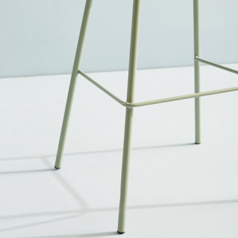 Comptoir et tabouret de bar en plastique moderne, repose-pieds rectangulaire, tabouret de bar d'intérieur