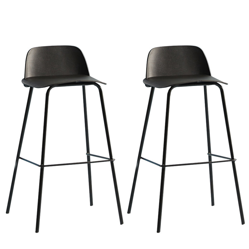 Comptoir et tabouret de bar en plastique moderne, repose-pieds rectangulaire, tabouret de bar d'intérieur
