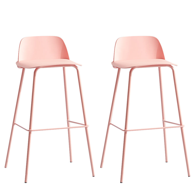 Comptoir et tabouret de bar en plastique moderne, repose-pieds rectangulaire, tabouret de bar d'intérieur