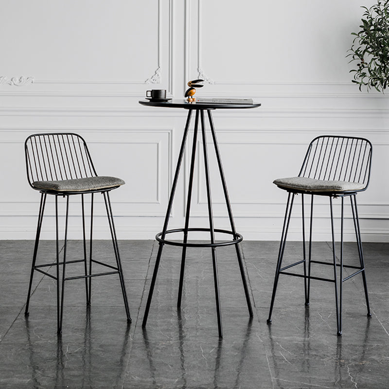 Industrieel ijzer Simple Barstool 26 "H indoor hoge kruk met rechthoekstoel