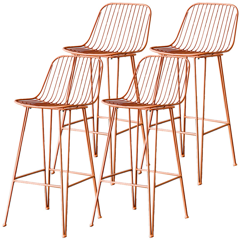 Industrieel ijzer Simple Barstool 26 "H indoor hoge kruk met rechthoekstoel