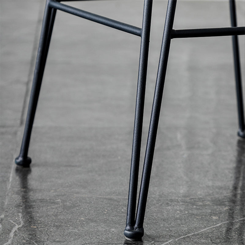Industrieel ijzer Simple Barstool 26 "H indoor hoge kruk met rechthoekstoel