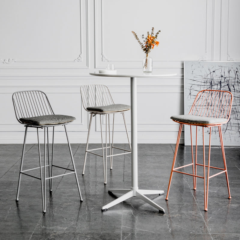 Industrieel ijzer Simple Barstool 26 "H indoor hoge kruk met rechthoekstoel