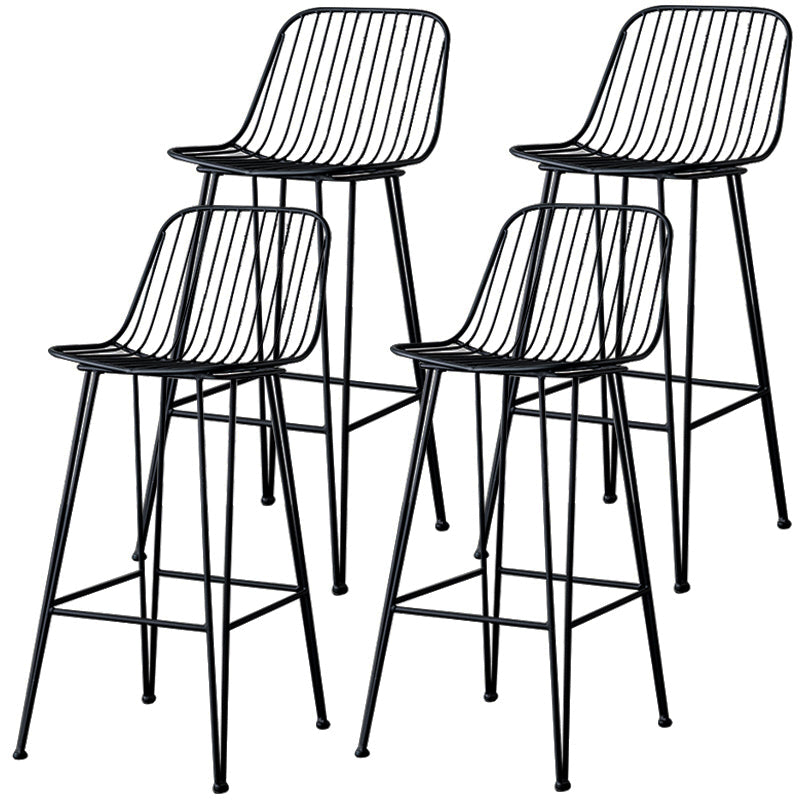 Industrieel ijzer Simple Barstool 26 "H indoor hoge kruk met rechthoekstoel