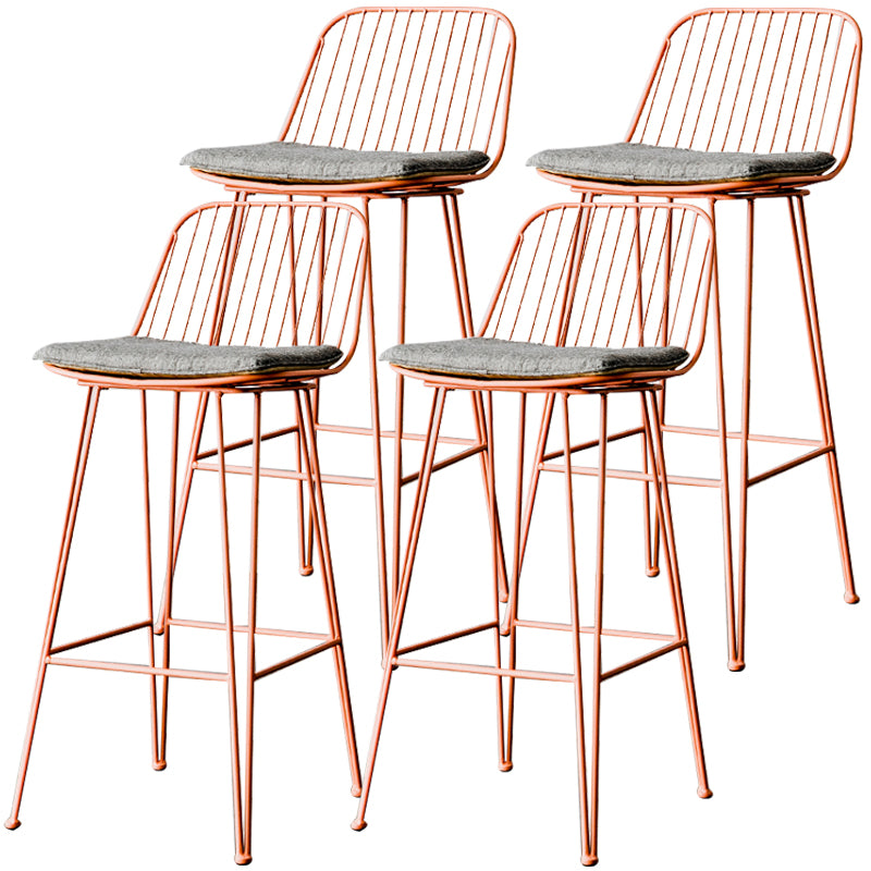Industrieel ijzer Simple Barstool 26 "H indoor hoge kruk met rechthoekstoel