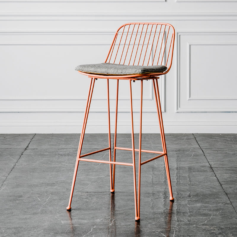 Industrieel ijzer Simple Barstool 26 "H indoor hoge kruk met rechthoekstoel