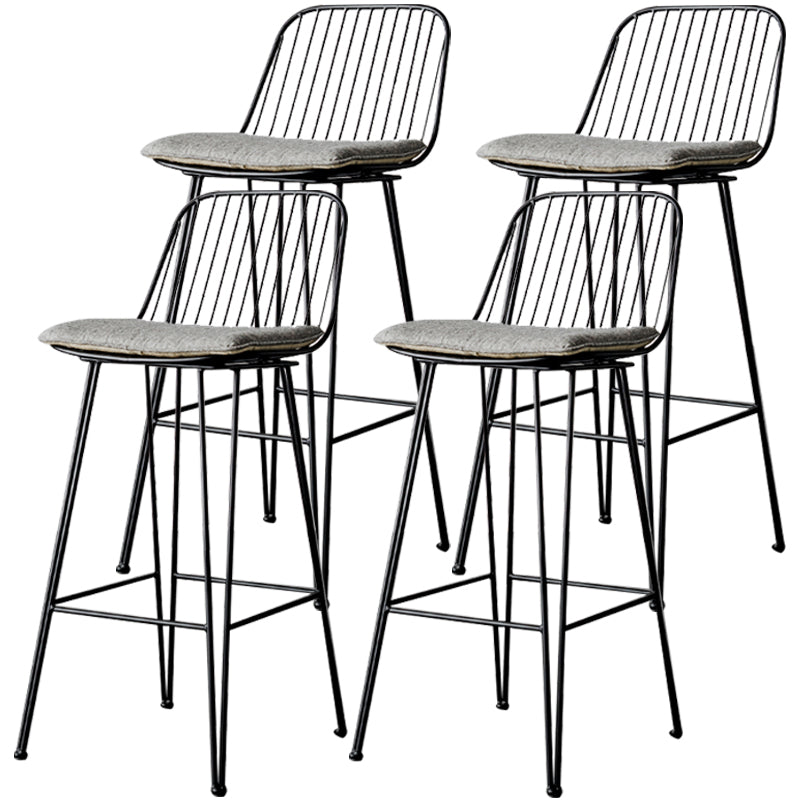 Industrieel ijzer Simple Barstool 26 "H indoor hoge kruk met rechthoekstoel
