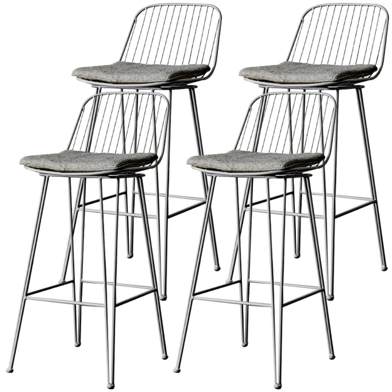 Industrieel ijzer Simple Barstool 26 "H indoor hoge kruk met rechthoekstoel