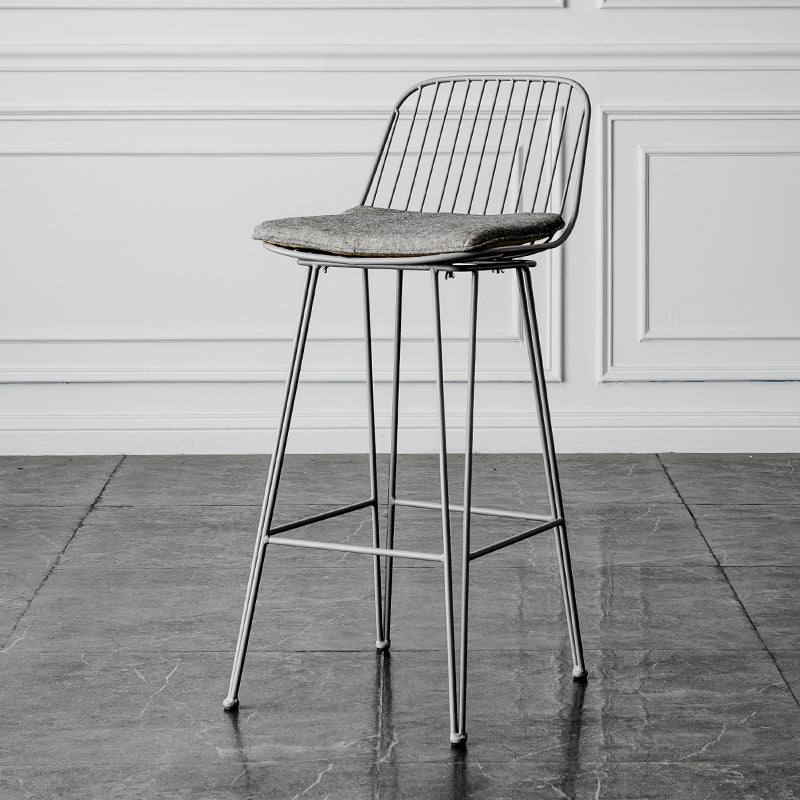 Industrieel ijzer Simple Barstool 26 "H indoor hoge kruk met rechthoekstoel