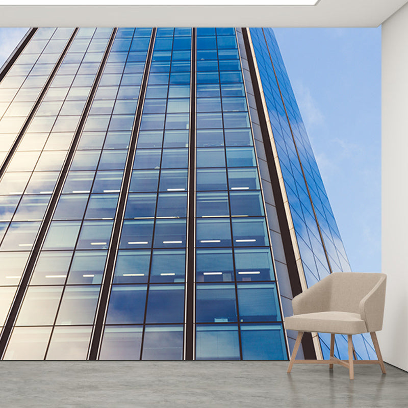 Modern Style City Mural Wallpaper for Living Room Decor, Water Resistant