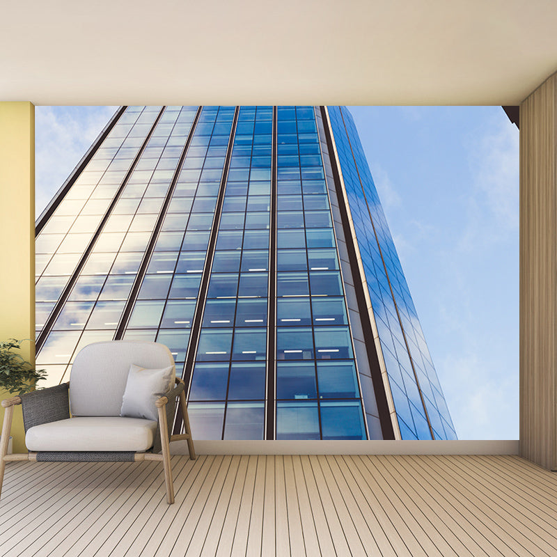 Modern Style City Mural Wallpaper for Living Room Decor, Water Resistant