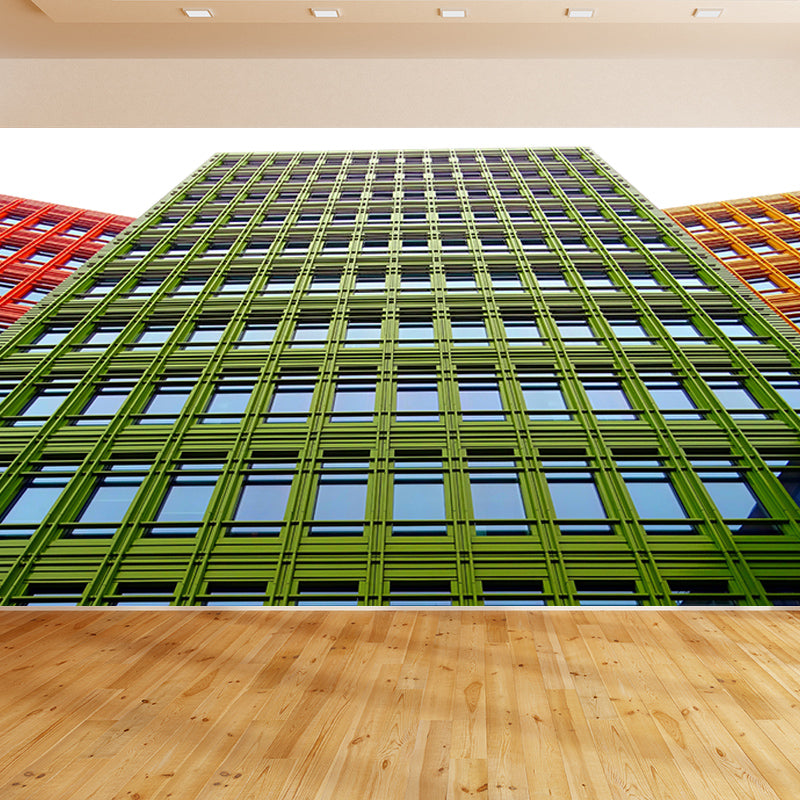 Modern Style City Mural Wallpaper for Living Room Decor, Water Resistant