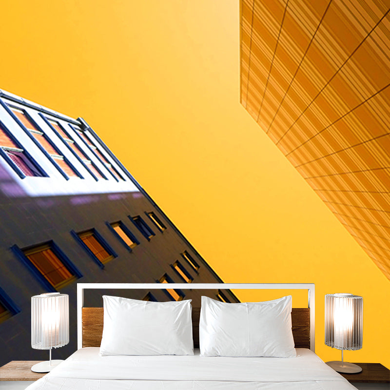 Modern Style City Mural Wallpaper for Living Room Decor, Water Resistant