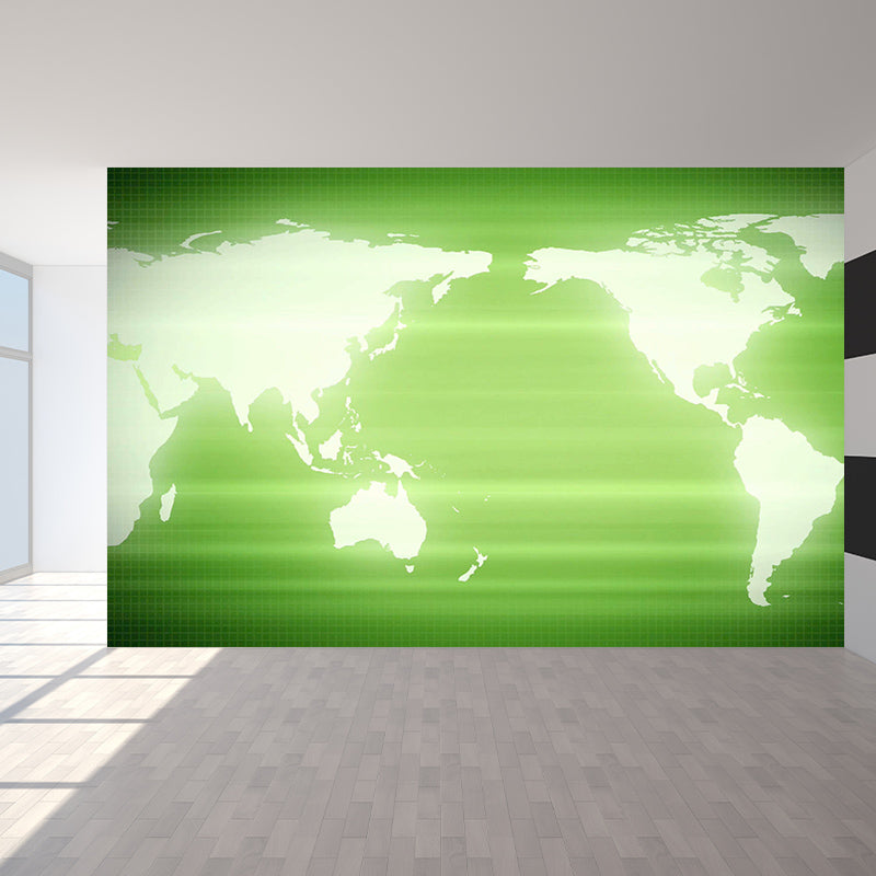 Continent Map Wallpaper Murals for Bedroom Water Resistant, Personalised Size