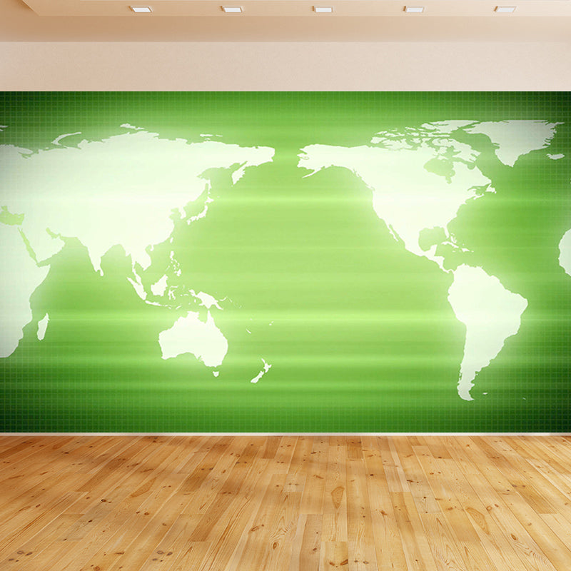 Continent Map Wallpaper Murals for Bedroom Water Resistant, Personalised Size