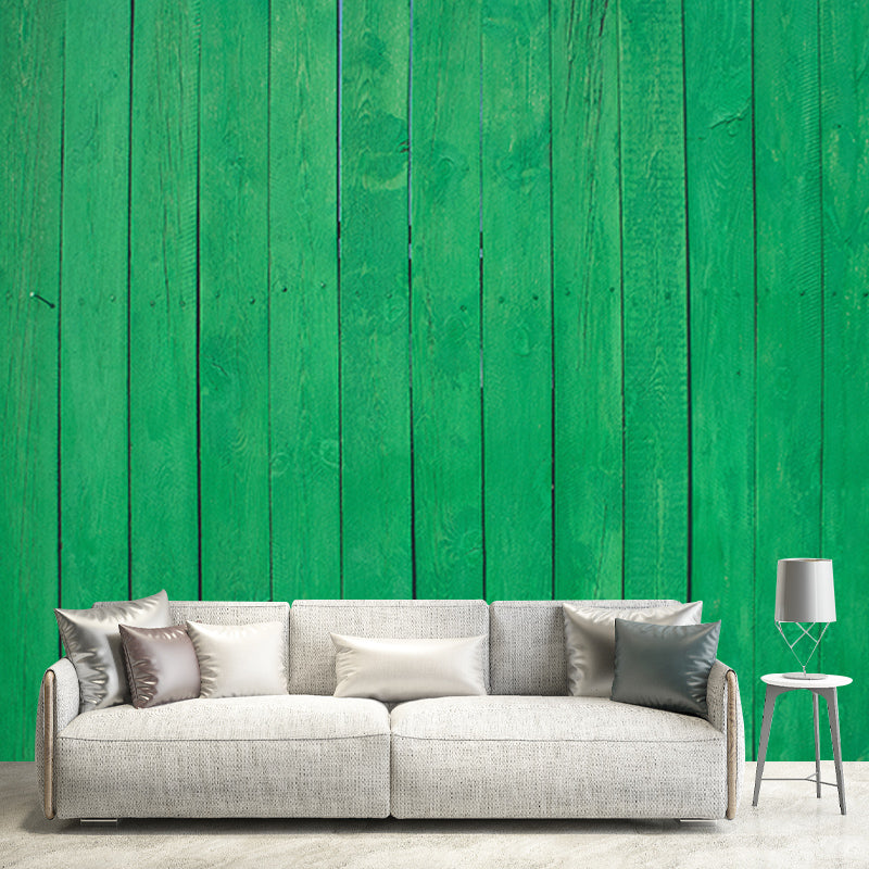 Vivid Industrial Wood Grain Mural Decal for Sleeping Room, Custom Size Available