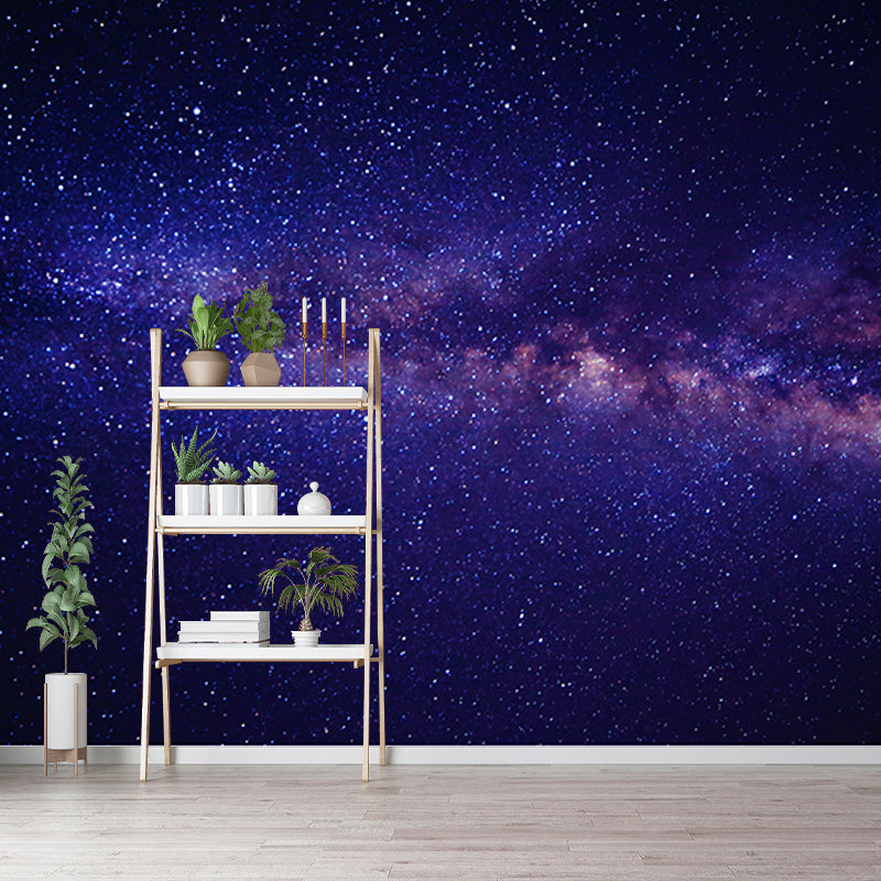 Stars Wall Mural Modern Dreamy Universe Wall Decor for Reading Room Bedroom