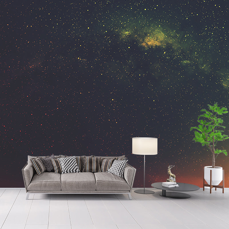 Mysterious Outer Space Mural for Sleeping Room Water Resistant, Customized Size