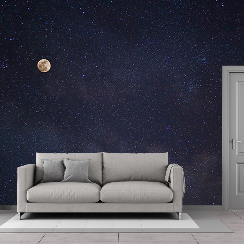 Mysterious Outer Space Mural for Sleeping Room Water Resistant, Customized Size