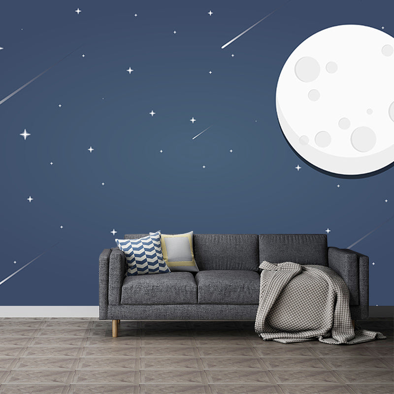 Outer Space Stain Resistant Customized Mural Wallpaper for Living Room Bedroom