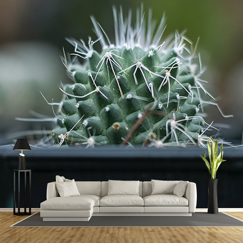 Cactus Plant Mural Contemporary Home Decor for Sitting Room, Water Resistant